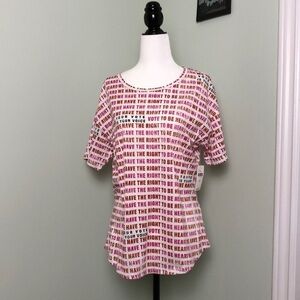 ❤️ M ❤️ NWT Anthro Graphic Tee We Have The Right Voting Political​